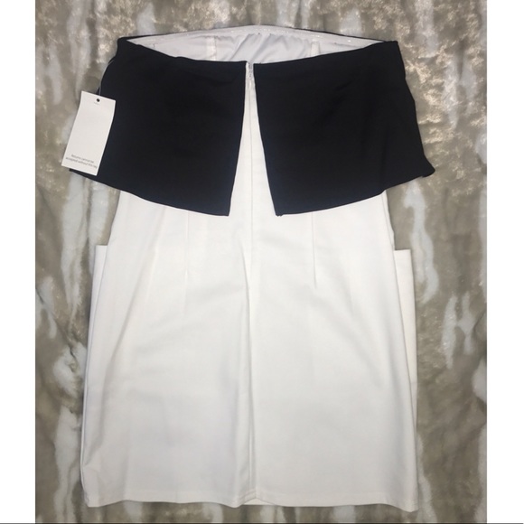 Tobi black and white strapless dress Size S - Picture 2 of 2